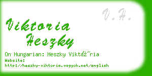 viktoria heszky business card
